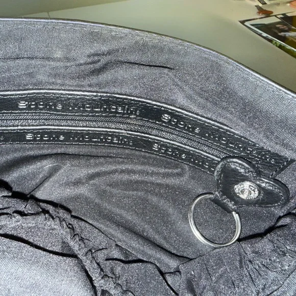 Stone Mountain Black Leather Shoulder Bag - Picture 4 of 5